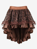 Skirts Black Tulle Raised Waist Sexy Irregular Mini Women's Bottoms