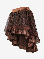 Skirts Black Tulle Raised Waist Sexy Irregular Mini Women's Bottoms