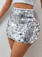 Skirts Nude Slim Fit Raised Waist Blend Sexy Winter Mini Women's Bottoms