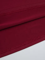 Night Out Dresses Burgundy Rhinestone Criss Cross Back Ruched Bodycon Mini Club Dress