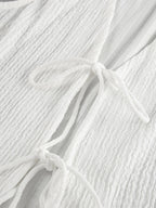 Two Piece Sets White Daily Casual V-Neck Sleeveless Elegant Pant Set