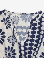 Vacation Dress Flowy Vintage Floral Maxi V Neck Puff Sleeve Summer Dress