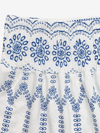 Skirts Blue Natural Waist Bohemian Clothes Summer Long Women's Bottoms