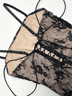 Date Night Dresses Maxi Lace Cami Straps Neck Sexy Sheer Floral Black Bodycon Party Dress