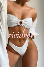 | Bandeau Bikini with Ring Neckline