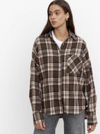 Plaid Oversize Coat Shirts