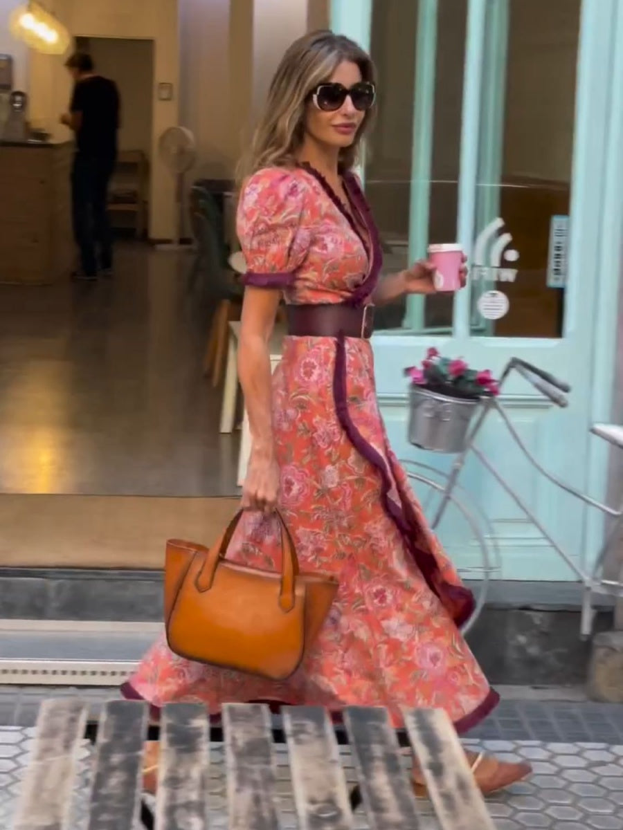 Bohemian Style Printed Vacation Maxi Dresses