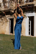 Vanesa Chic Deep V Neck Sleeveless Backless Dress Elevated Occasion Wear