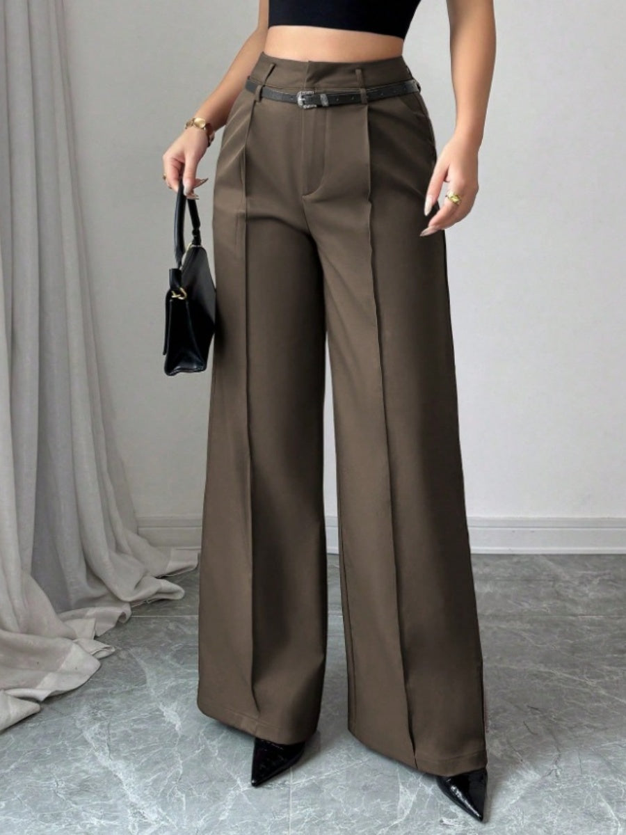 Straight-fit Suit Commuting Pocket Pants
