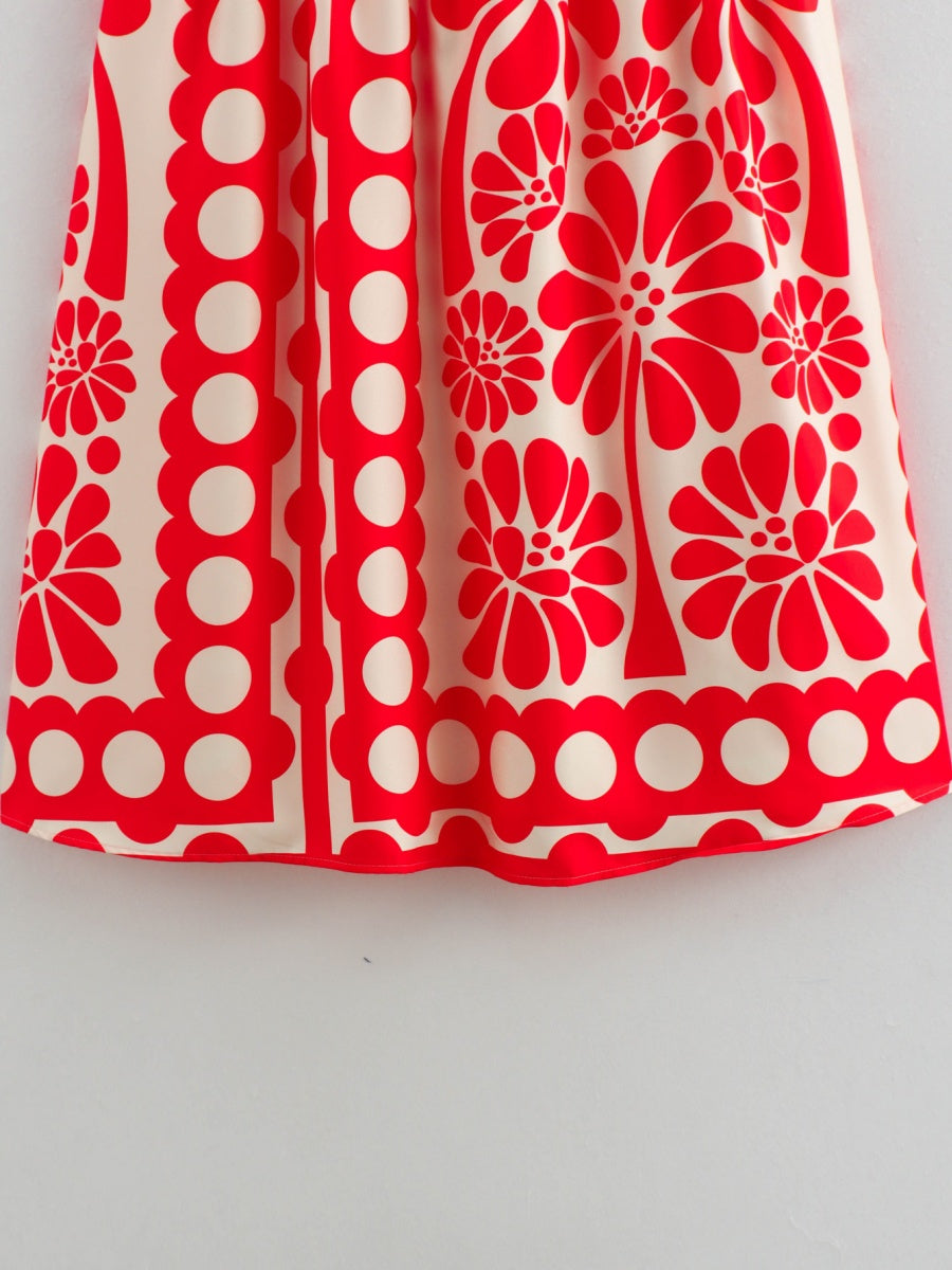 Printed Vacation Camisoles Maxi Dresses