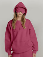 Pocket Solid Color Hoodies