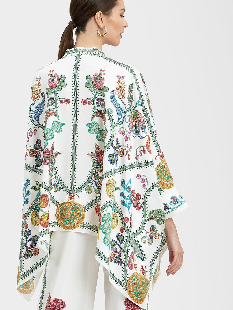 Stand-up Collar Irregular Top And Trousers Two-piece Set