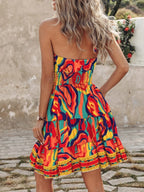 Sexy Off-shoulder Halter Neck Short Dress