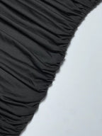 Liber Summer Women's Pleated Solid Color Mini&Short Dresses