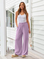 Blended Bandage Loose-fit Pocket Pants