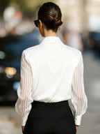 Loose Satin Long-sleeved Shirt
