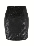 Sequins Sequins Hip-hugging Reunion Skirts