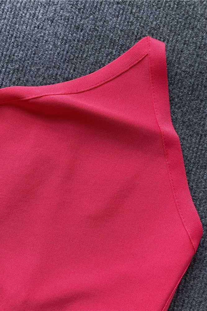 One Shoulder Backless Dress