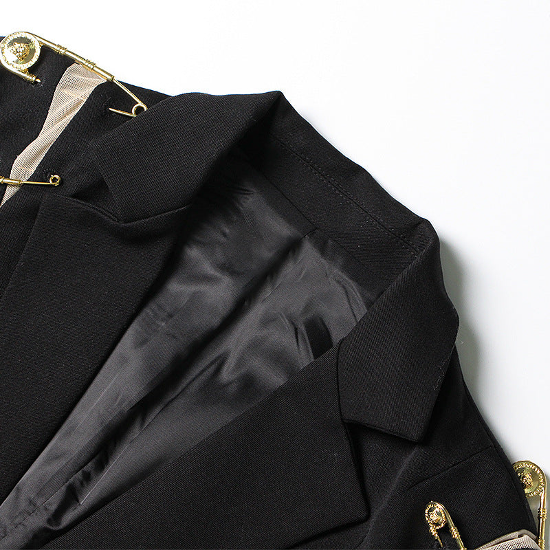Long Sleeves Black Blazer
