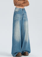 Loose Wide-Legged Straight Fit Boyfriend Jeans