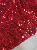 V-neck Long Sleeve Glitter Fishtail Edge Maxi Dresses