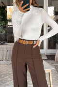 Turtleneck Long Sleeves Basic Bottoming Shirt