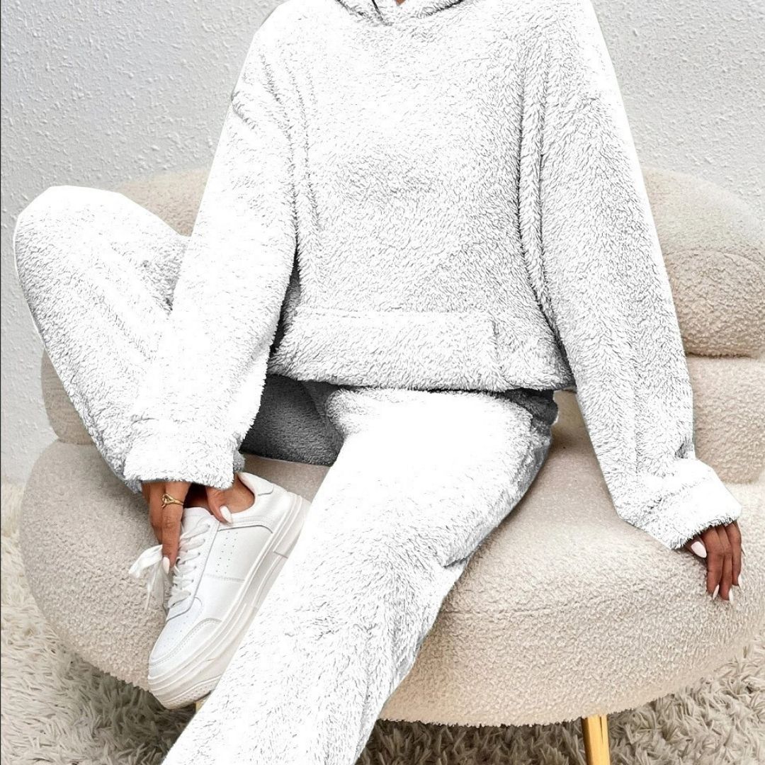 | Women's Hooded Lounge Set in Spring Fabric