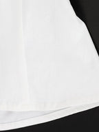Flying Sleeves Gathering Slim-fit Lapel Shirts