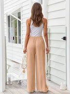 Blended Bandage Loose-fit Pocket Pants