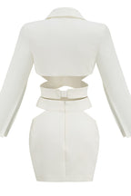 Cut Out Blazer Top + Mini Skirt Set