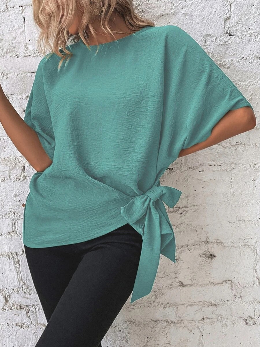 Batwing Sleeve Loose Casual Short-sleeved T-shirt