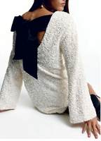 Elisa Minimalist Glitter Dress Designer Edit