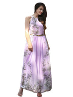 Halter Vacation Printed Maxi Dresses