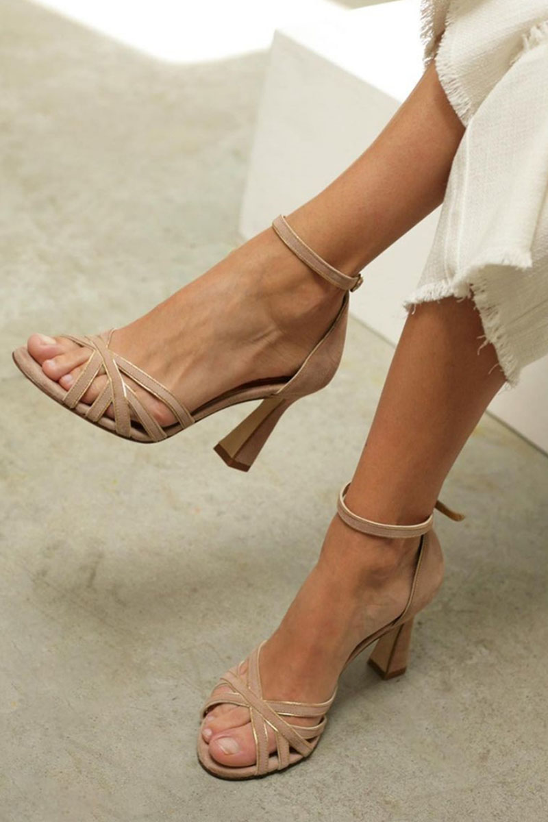 Elena | Patchwork Slim Heels