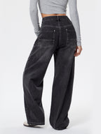 American Retro Distressed Washed Boyfriend Jeans