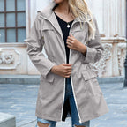 Rain Proof Zipper Hoodie Raincoat