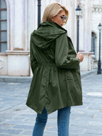 Rain Proof Zipper Hoodie Raincoat