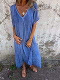 Helena Chic V Neck Maxi Dress Silhouette Collection