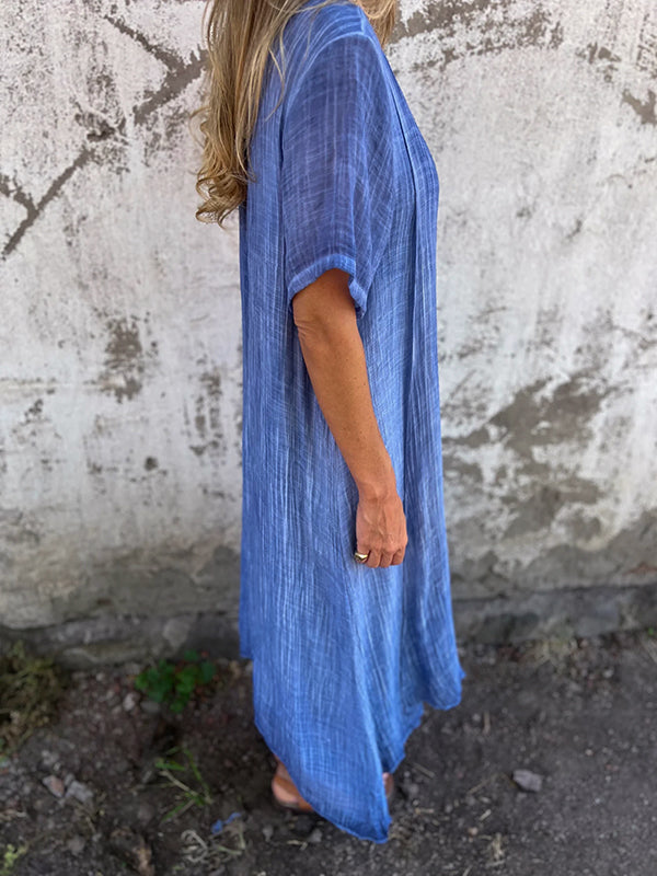 Helena Chic V Neck Maxi Dress Silhouette Collection