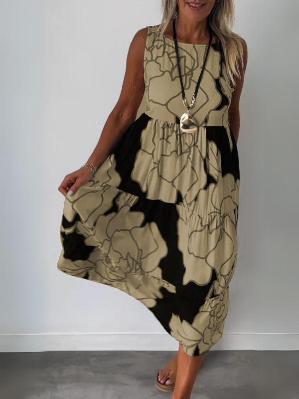 Piper Luxe Dress with Floral Print Boutique Collection