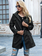 Rain Proof Zipper Hoodie Raincoat