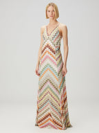 Colorful Crochet Lace Camisole Maxi Dress
