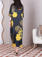 Piece Of Heart Round Neck A-line Dress