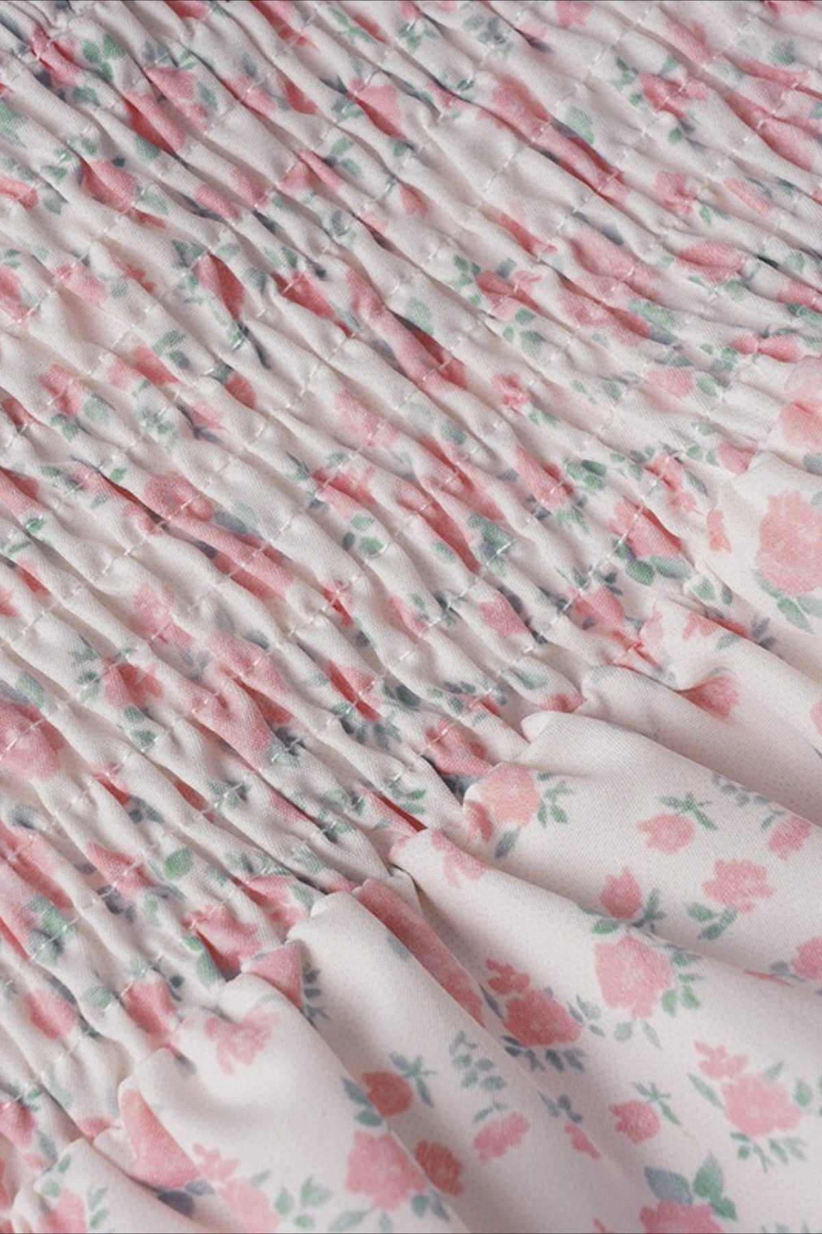 Sweet Floral V Neck  Backless Crop Top