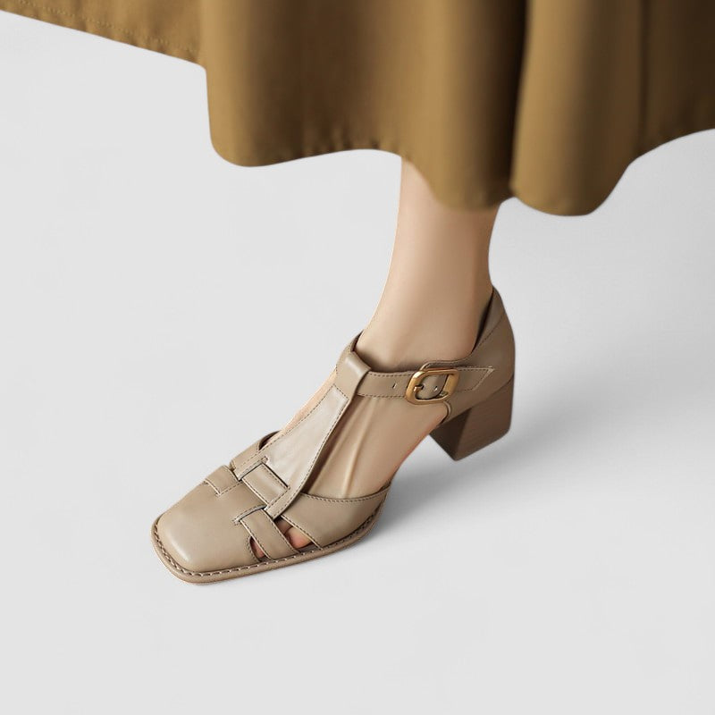 | Orthopedic T-Strap Block Heels