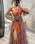 Maddalena Statement Dress with Long Sleeves Occasion Edit