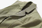 Deconstruction Detachable Wide Shoulder Coat