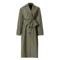 Deconstruction Detachable Wide Shoulder Coat