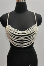 Multi-layer Faux Pearl Bra