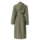 Deconstruction Detachable Wide Shoulder Coat